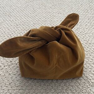 Merit Brown Corduroy Knot Bag
